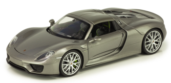 WEL24055W - PORSCHE 918 Spyder Hard Top 2015 grise métallisée