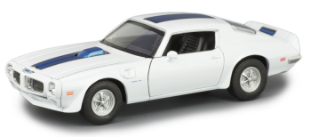 WEL24075W - PONTIAC Firebird Trans AM 1972 blanche à bandes bleues