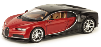 WEL24077WB - BUGATTI Chiron 2017 noire et rouge