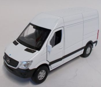 WELMB49720W - MERCEDES BENZ sprinter utilitaire blanc modèle à friction