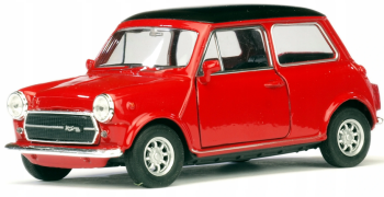 WELMC49720W - MINI COOPER 1300 rouge toit noir modèle à friction