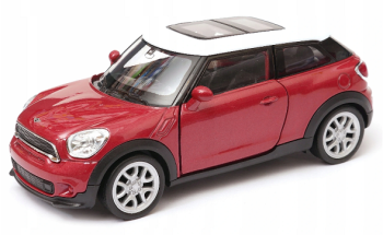 WELMC49720WB - MINI COOPER S Paceman rouge toit blanc modèle à friction