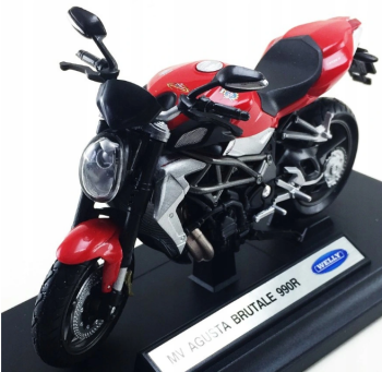 WELMV19660PW - Moto MV AGUSTA Brutale 990R rouge noire grise