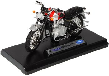 WELTR19660PWG - Moto TRIUMPH Bonneville T100 2020 rouge et blanche