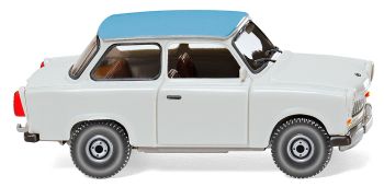 WIK012905 - TRABANT 601S de luxe avec toit bleu