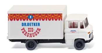 WIK027401 - MERCEDES BENZ L608 4x2 porteur caisse rigide Dr Oetker