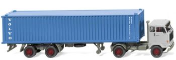 WIK052303 - VOLVO F89 4x2 avec Porte container 2 Essieux et container 40 Pieds