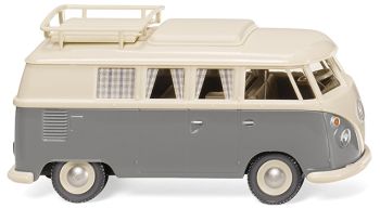 WIK079724 - VW T1 Camping bus Gris et blanc