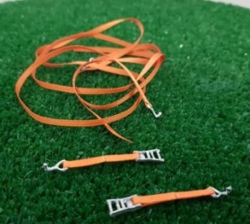 WM082ORANGE - 2 sangles orange - 30 cm x 0.04 cm - En miniature