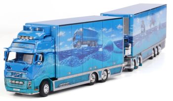 WSI01-1026 - VOLVO FH03 Globetrotter XL porteur frigo 6x4 et combi remorque dolly frigo EKDAHLS ROAD CRUISER