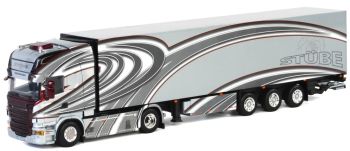 WSI01-1153 - SCANIA R6 Topline 4x2 et remorque frigo THERMOKING 3 essieux TRANSPORT STUBE