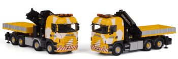 WSI01-1422 - Lot de 2 SCANIA R Highline KELLER & HESS avec grue PALFINGER