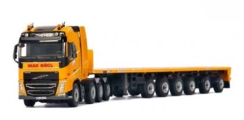WSI01-1654 - VOLVO FH4 GL 8x4 avec Plateau Goldhofer 6 Essieux MAX BOGL