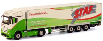 WSI01-1745 - MERCEDES BENZ Actros Big Space 4x2 avec semi frigo 3 essieux THERMOKING  Transport STAF