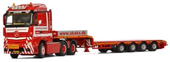 WSI01-1826 - MERCEDES BENZ Actros 6x4 MP4 STREAM SPACE et porte engins extensible 4 essieux Skaks
