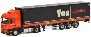 WSI01-1857 - SCANIA R13 Highline 4x2 avec semi bachée 3 essieux Vos Logistics