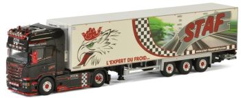 WSI01-2192 - SCANIA R Streamline Topline 4X2 avec semi frigo 3 essieux Staf B.R.M.