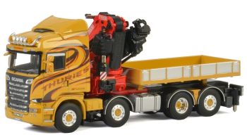 WSI01-2332 - SCANIA R13 Highline 8x2 Thuries benne retirable et grue FASSI 1100
