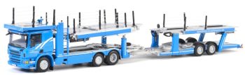 WSI01-2646 - SCANIA P06 porte voiture 6x2 avec remorque 2 ssieux MOHLMANN