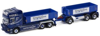 WSI01-2853 - SCANIA Streamline Topline 6x2 benne déposable et remorque Transports Norscrap