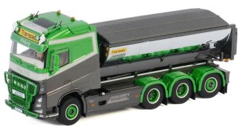 WSI01-2965 - VOLVO FH4 Globetrotter 8X4 benne à asphalte déposable Hakarps Schakt