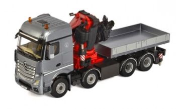 WSI04-1166 - MERCEDES Actros Big Space Plateau 8x4 avec grue Fassi 1100