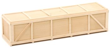 WSI12-1011 - Caisse en bois miniature longueur 24 cm largeur 6 cm hauteur 5,5 cm
