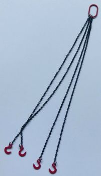 YCC308-R - Elingue de Levage Avec 4 Brins de 10cm "Rouge"