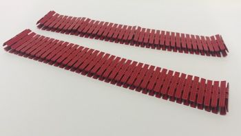 YCC523-2 - Jeu de chenilles pour grue LIEBHERR LR 1750 Rouge RAL 3002