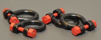 YCC637-3 - 4 Manilles - 300 Tonnes Noire - En miniature