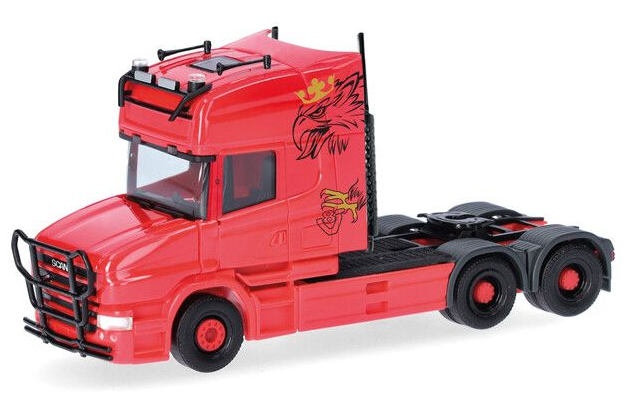 Miniature SCANIA 141 porteur 6x4 avec remorque 2 essieux SVERIGE ASIEN Miniature SCANIA 141 porteur 6x4 avec remorque 2 essieux SVERIGE ASIEN