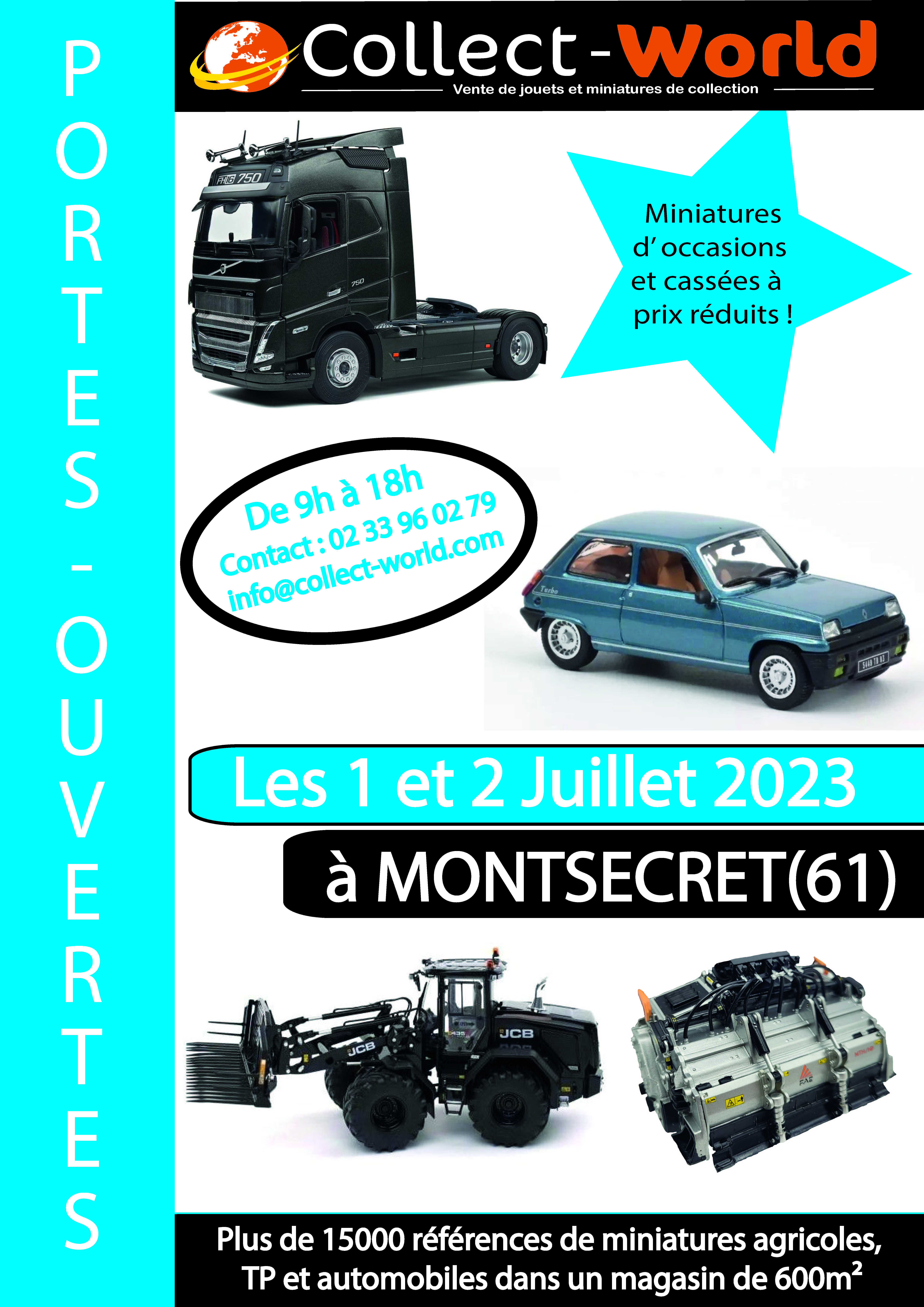 Portes Ouvertes au magasin COLLECT WORLD les 1 et 2 Juillet 2023