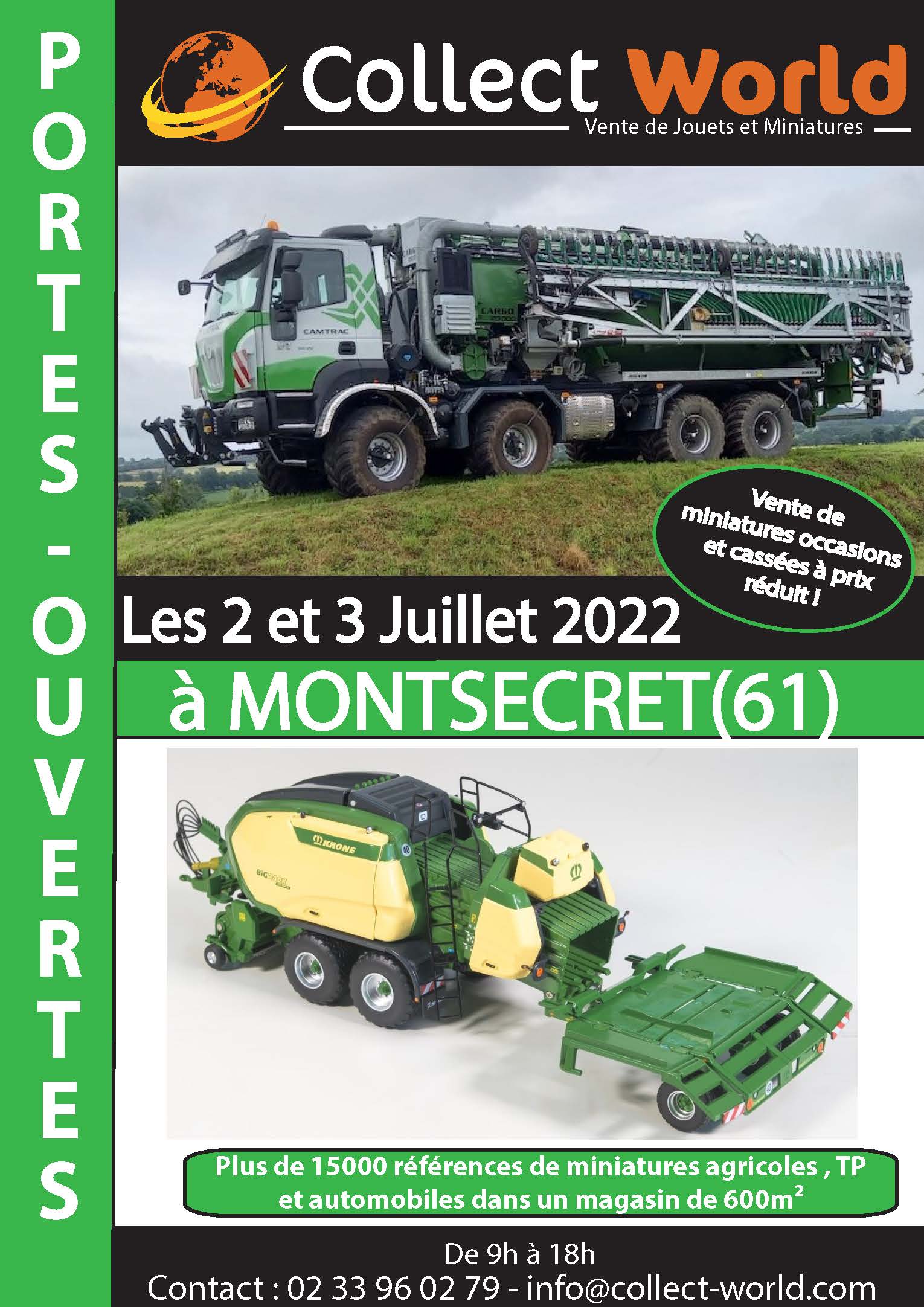 Portes Ouvertes au magasin COLLECT WORLD les 2 et 3 Juillet 2022