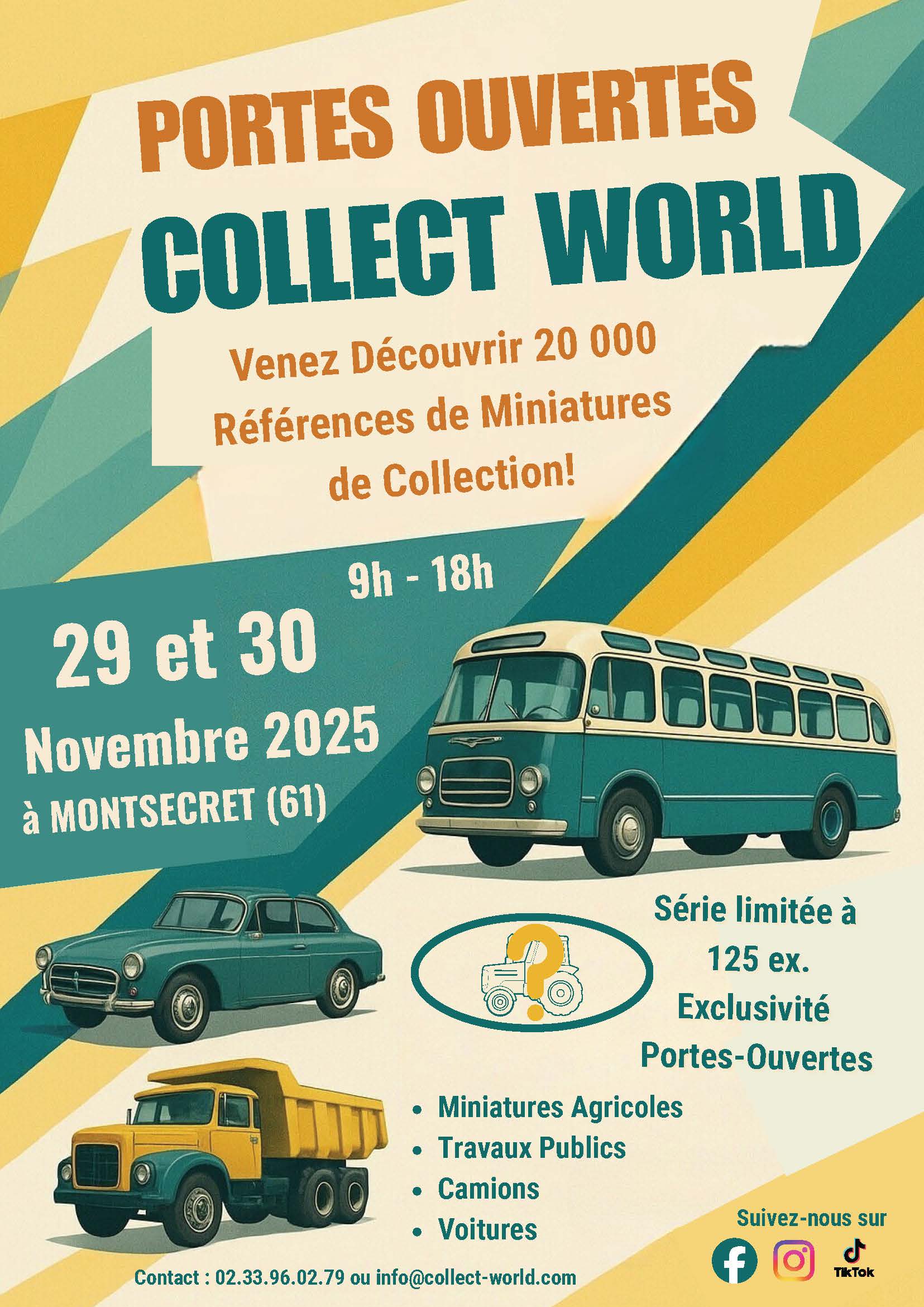 Portes Ouvertes au magasin COLLECT WORLD les 29 et 30 Novembre 2025